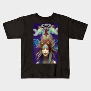 Freaking Cool Trippy Hippie Chic Girl Goddess Witch Kids T-Shirt